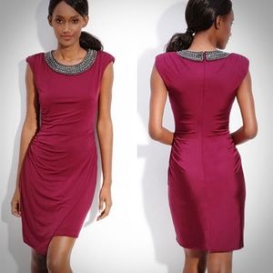 LAUNDRY Shelli Segal Red Necklace Dress 0, 8, 12